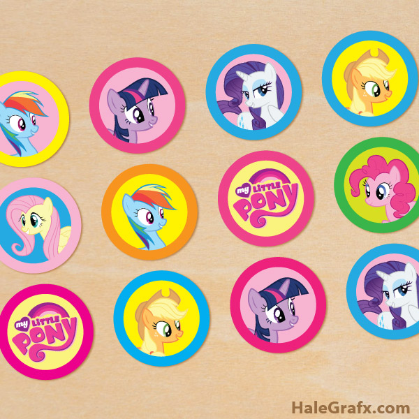 Free Printable My Little Pony Cupcake Toppers - FREE PRINTABLE TEMPLATES