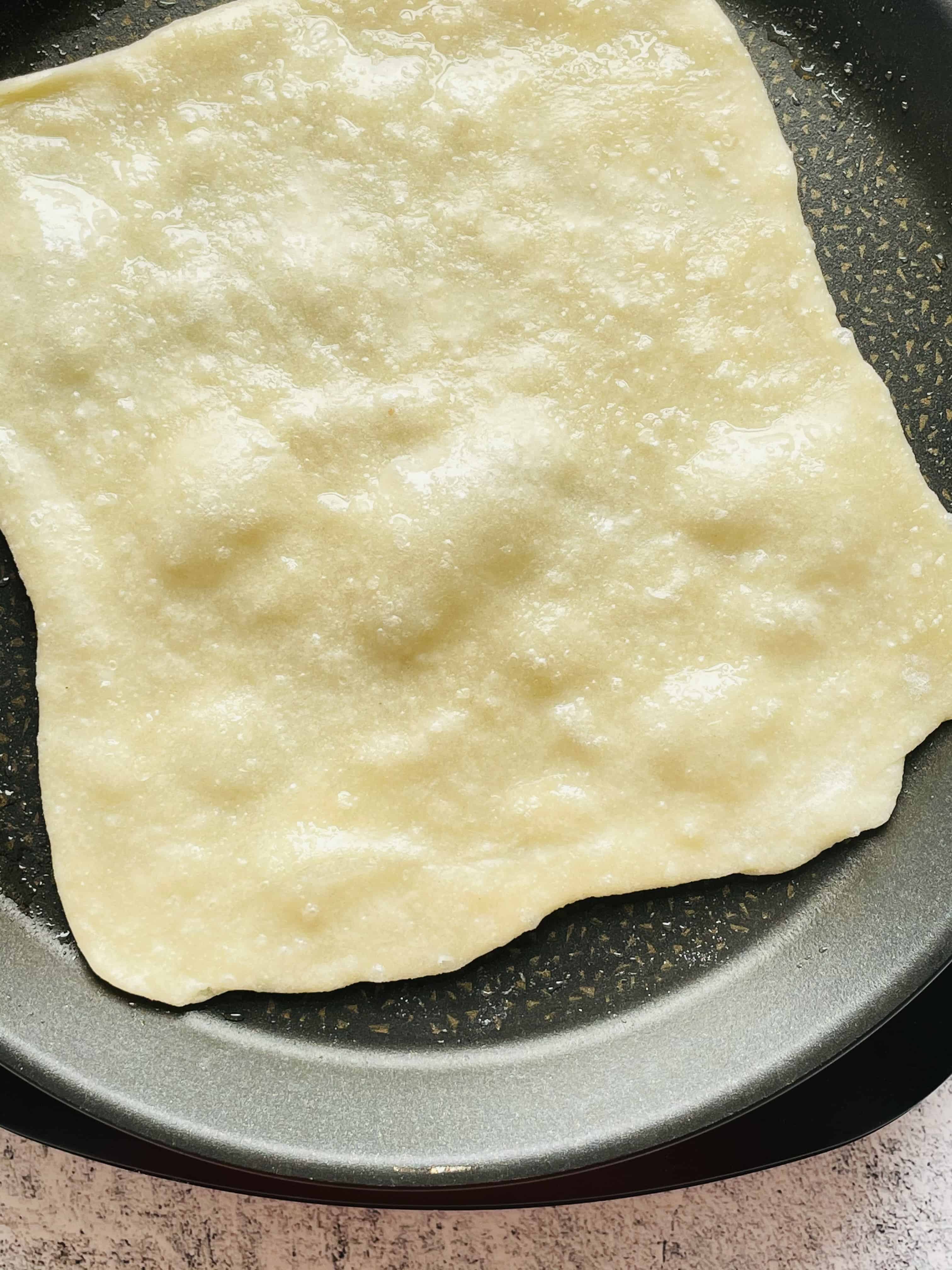 Bubbles on roti