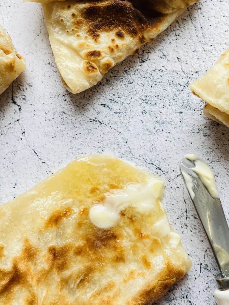 Roti with butter