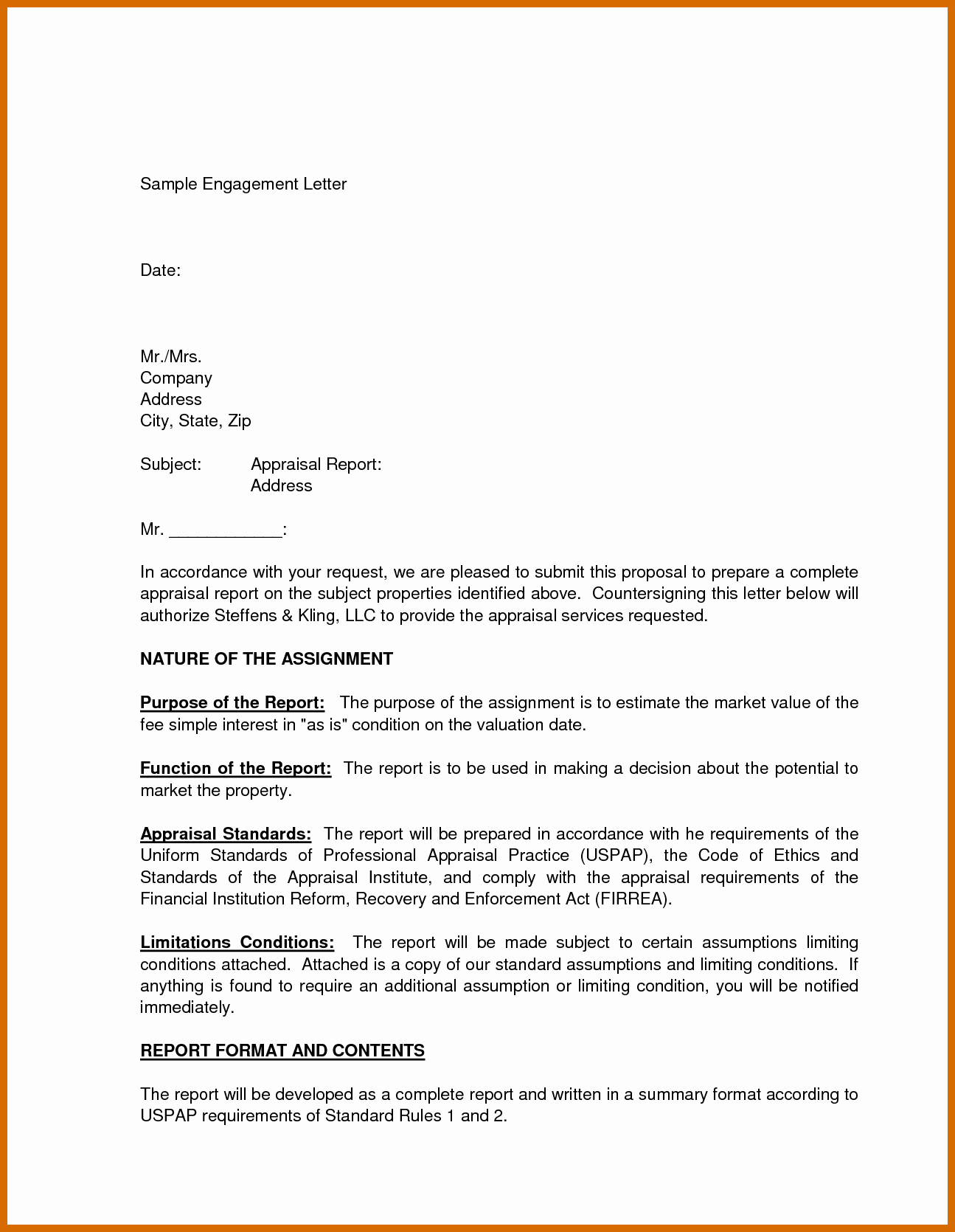 35 Bookkeeper Contract Engagement Letters | Hamiltonplastering