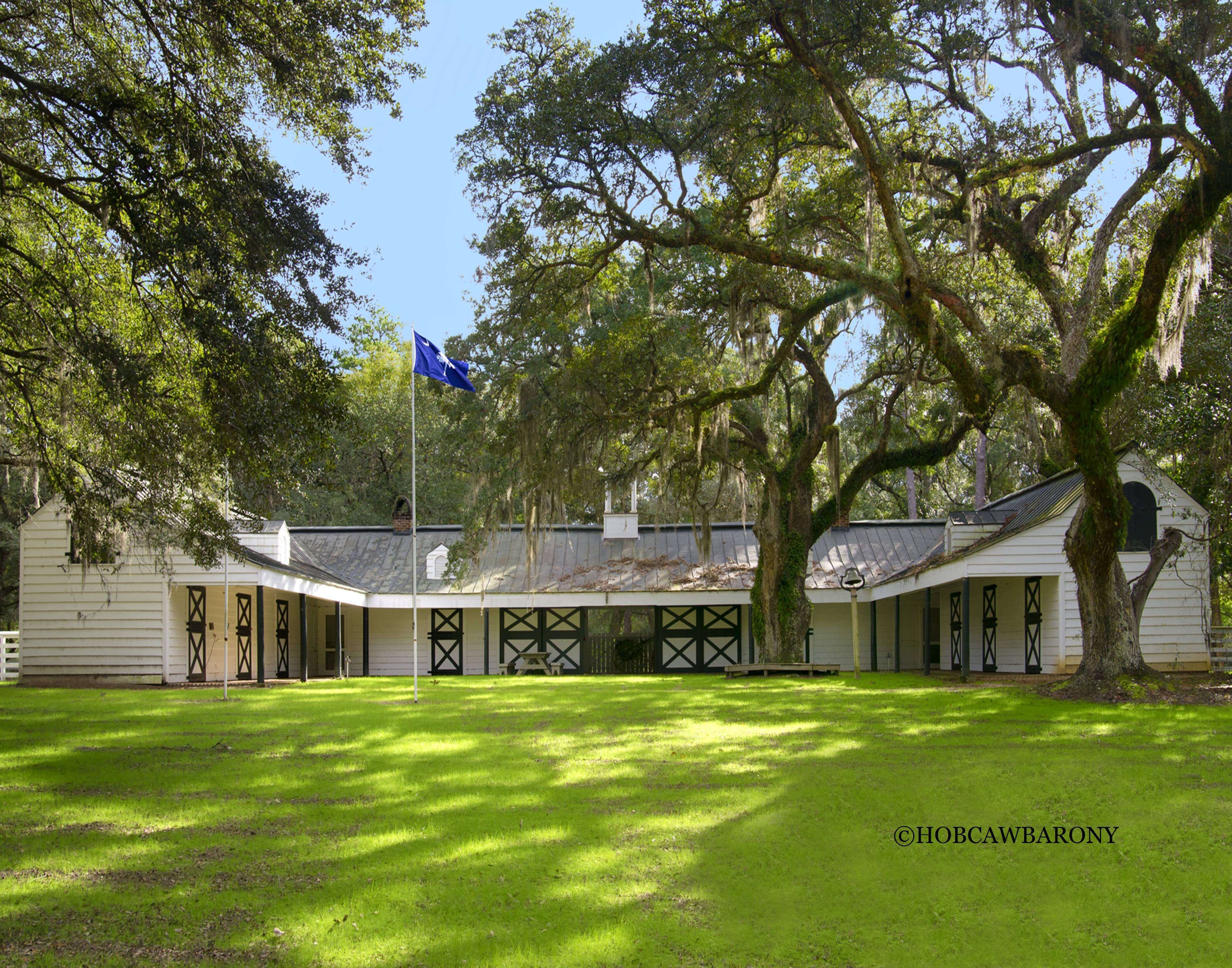 Hobcaw Barony Bellefield Stables w HB-Hammock-Coast-South-Carolina