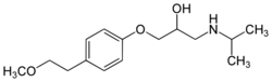 Metoprolol structure.svg