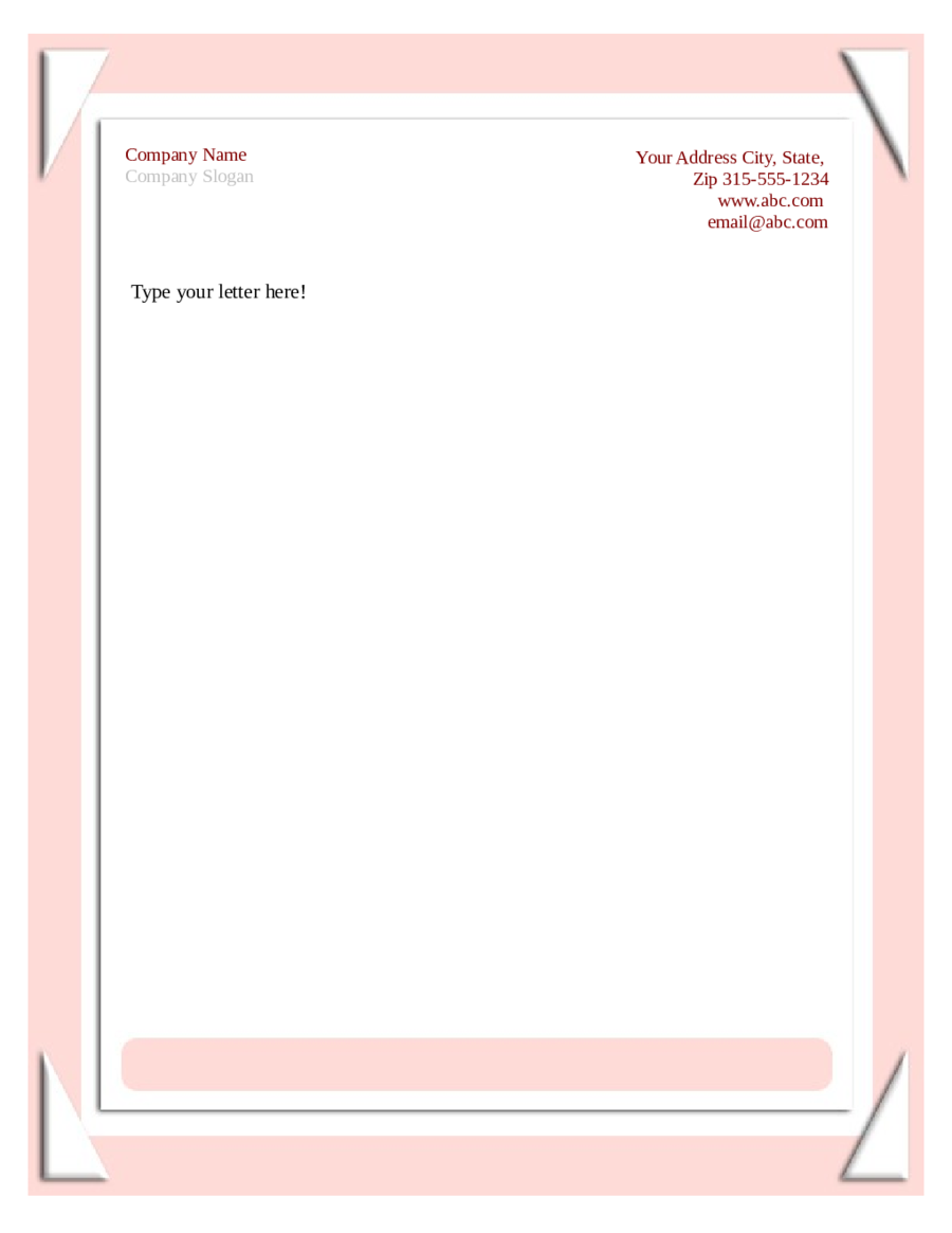 Stationery Template Free