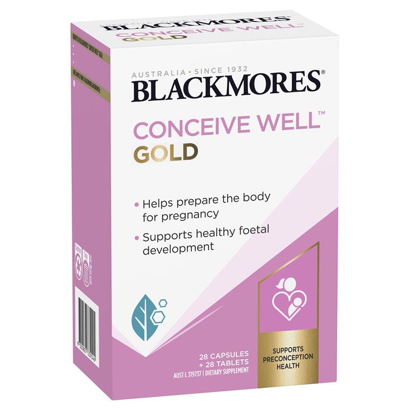 Blackmores Conceive Well Gold 56 viên – Viên uống tăng thụ thai Blackmores Úc