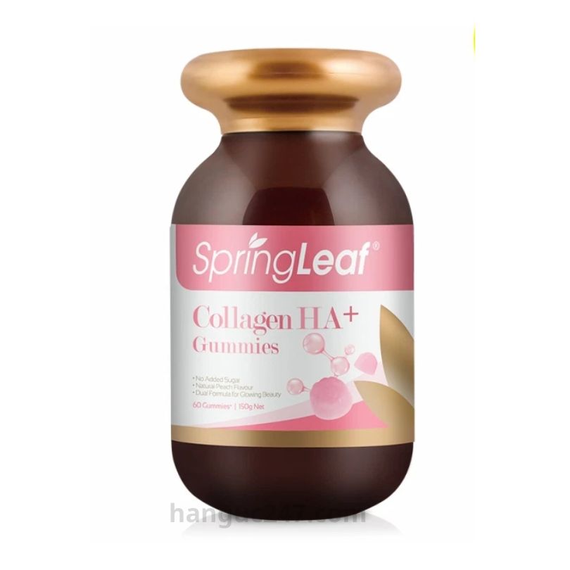 Kẹo dẻo Collagen Úc Spring Leaf Collagen HA+ Gummies 60 viên