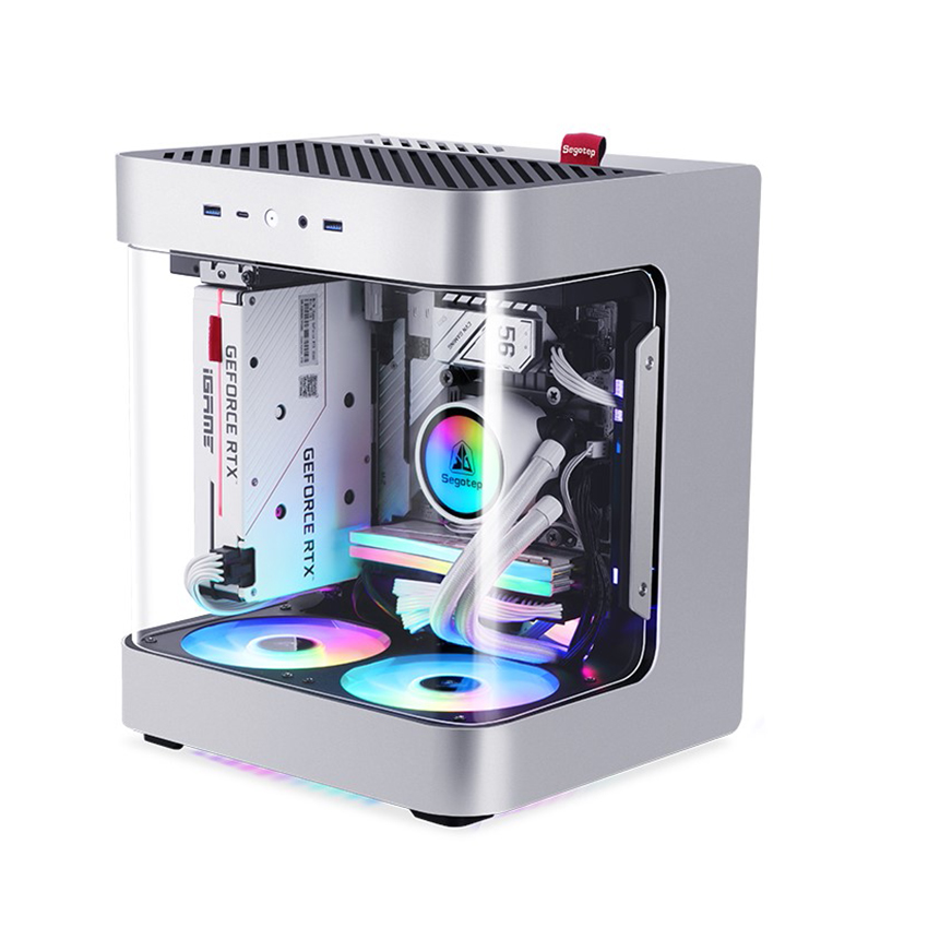 Vỏ Case Segotep Slath Mini ITX (Mini Tower/Màu Bạc)