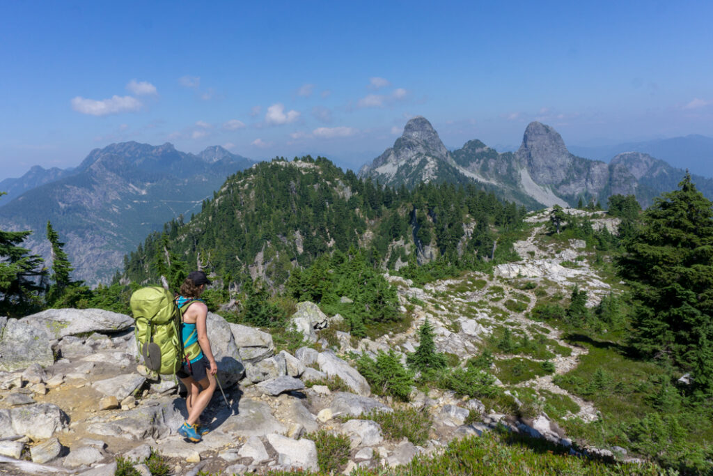 Hiking the Howe Sound Crest Trail near Vancouver. Get the best black friday deals for hikers