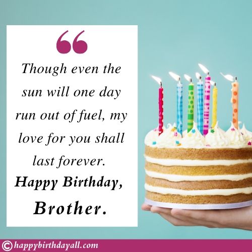 Heart Touching Birthday Wishes for Brother