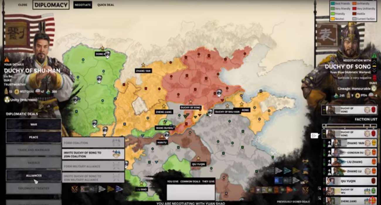 China Three Kingdoms Total War Map