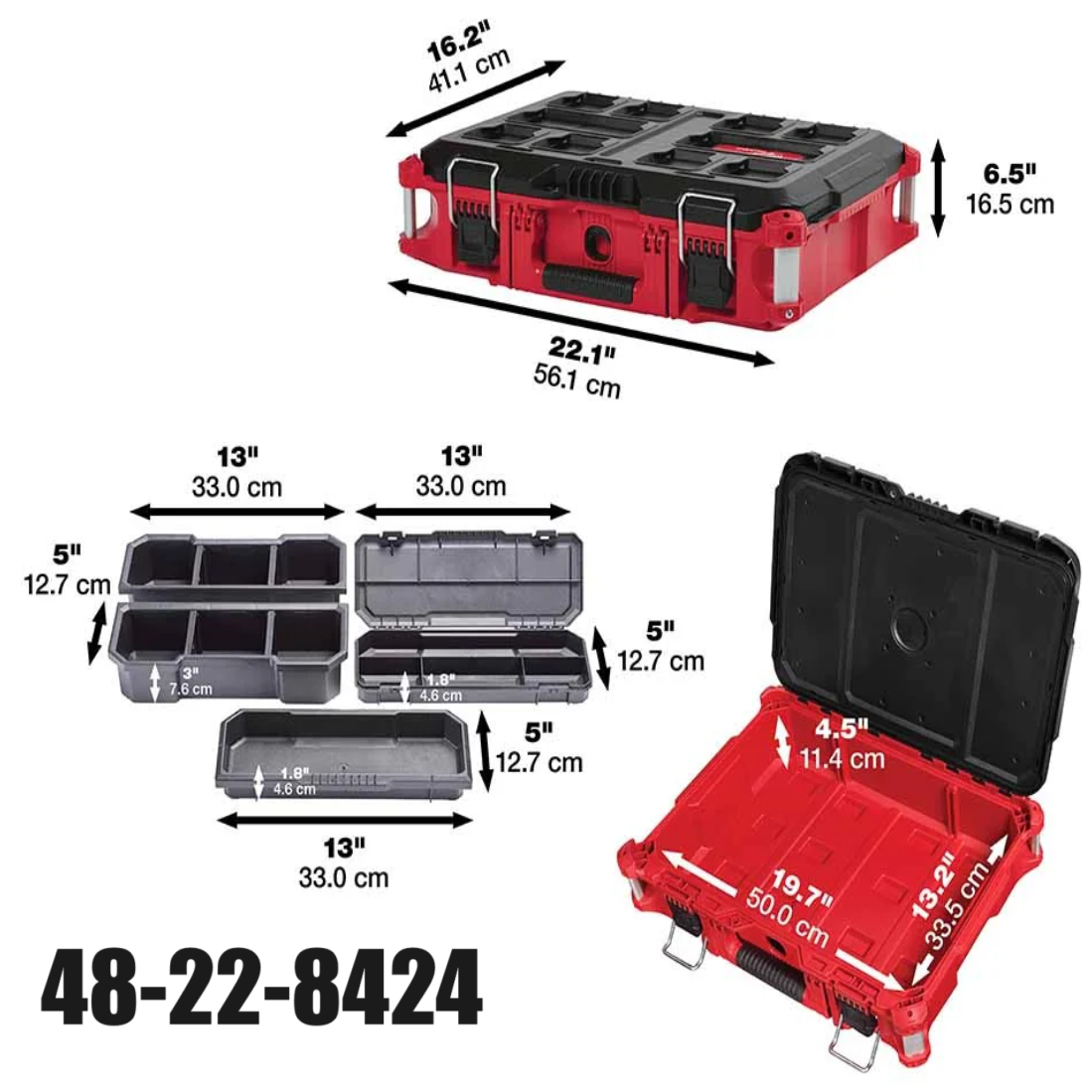 MILWAUKEE PACKOUT Tool Box 48-22-8424