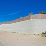 Concrete Fence on Landscape Retaining Wall