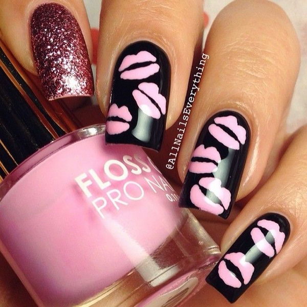 Valentine's Day is coming soon, and it doesn't only pertain to home decorating, crafting and picking gifts for your loved one. You can also decorate your nails to match the season. Take a look at these sweet kiss nail art designs and then choose one of them for yourself. Your nails will look just as sweet as the holiday is and melt your partner's heart.