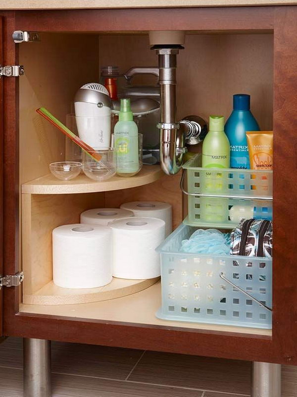 Creative Under Sink Storage Ideas - Hative