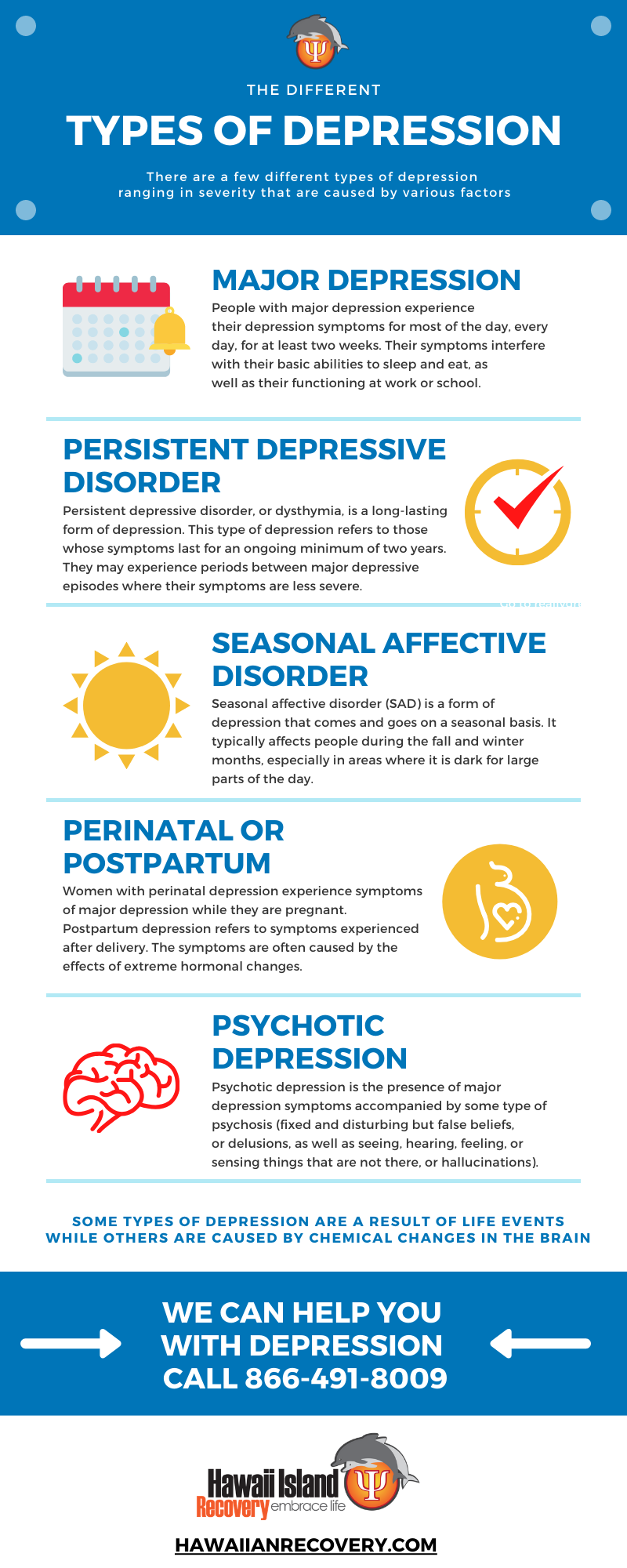 Depression Types Chart