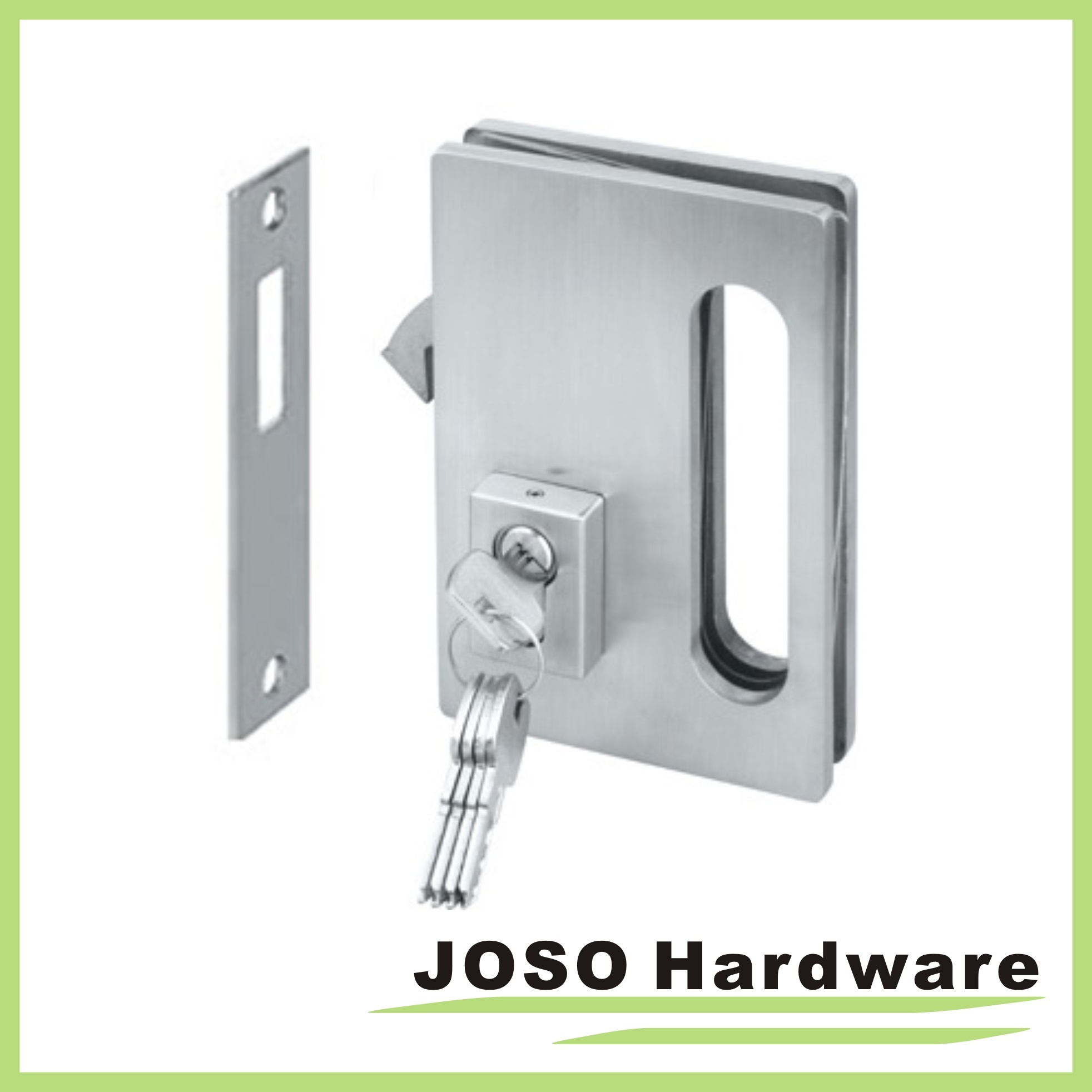 keyed interior sliding door lock photo - 7