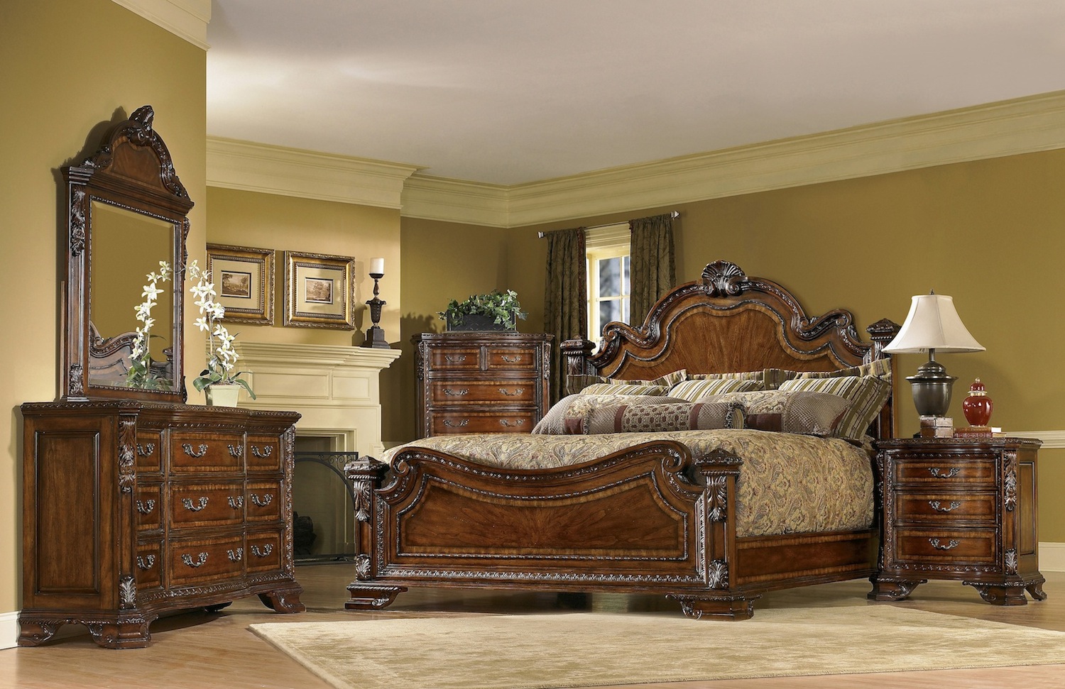 traditional bedroom furniture sets photo - 1