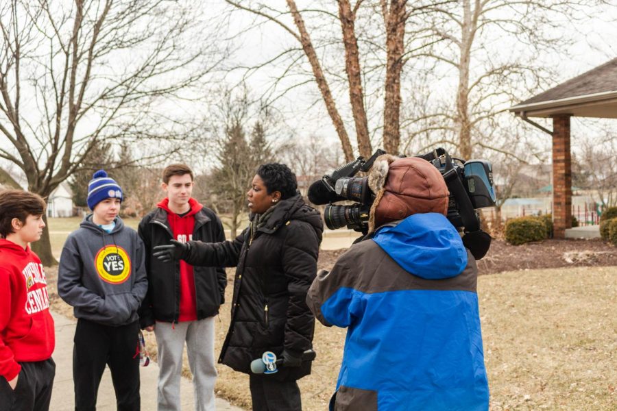 ABC News interviewed students who were canvassing for the Yes for D86 campaign on Friday, March 1. 