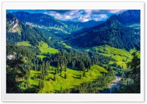 Austria Mountain Forest Landscape Ultra HD Wallpaper for 4K UHD Widescreen Desktop, Lockscreen, Screensaver, TV, Tablet, Smartphone