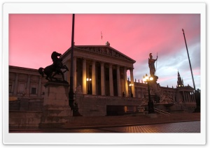 Austrian Parliament Building Ultra HD Wallpaper for 4K UHD Widescreen Desktop, Lockscreen, Screensaver, TV, Tablet, Smartphone