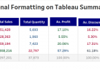 Tableau Table conditional formatting