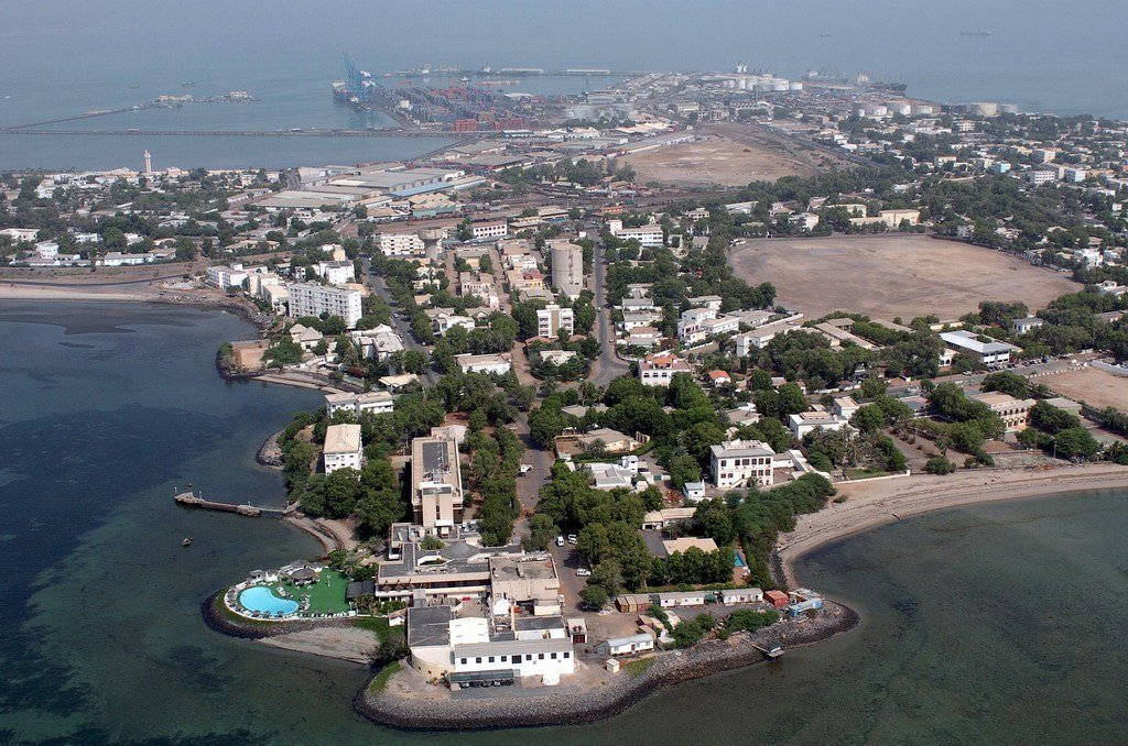 Aerial View Of Daylight Djibouti Wallpaper