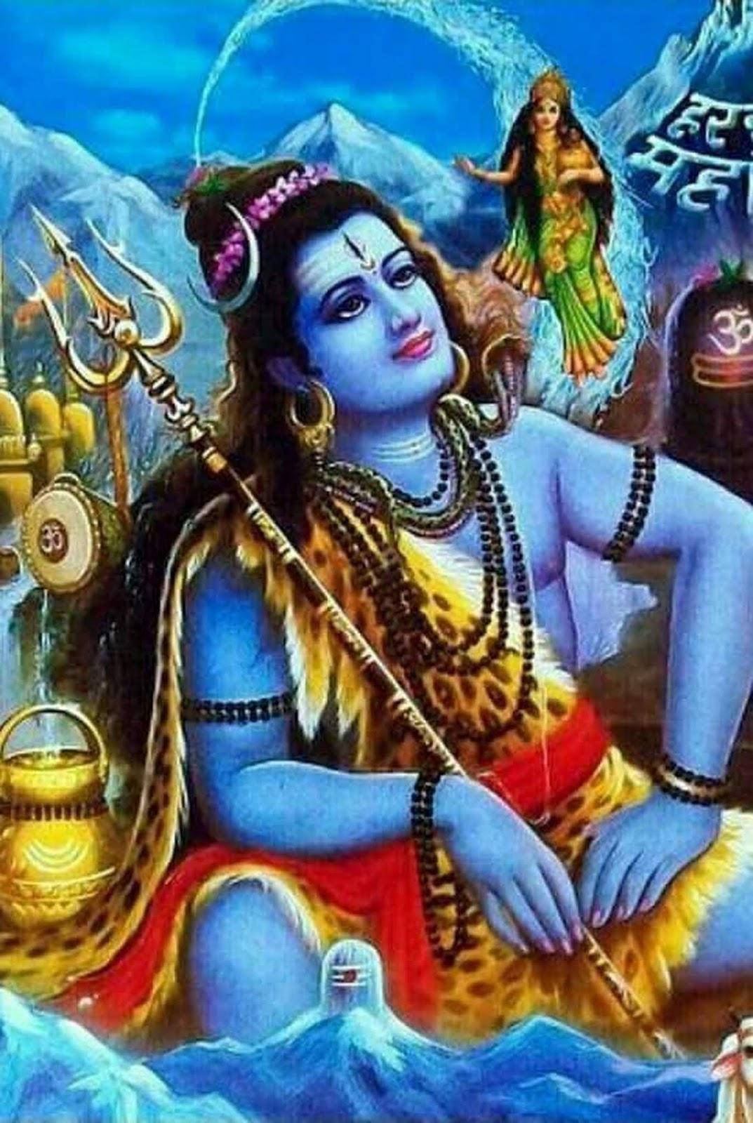 Blue Lord Shiva Wallpaper