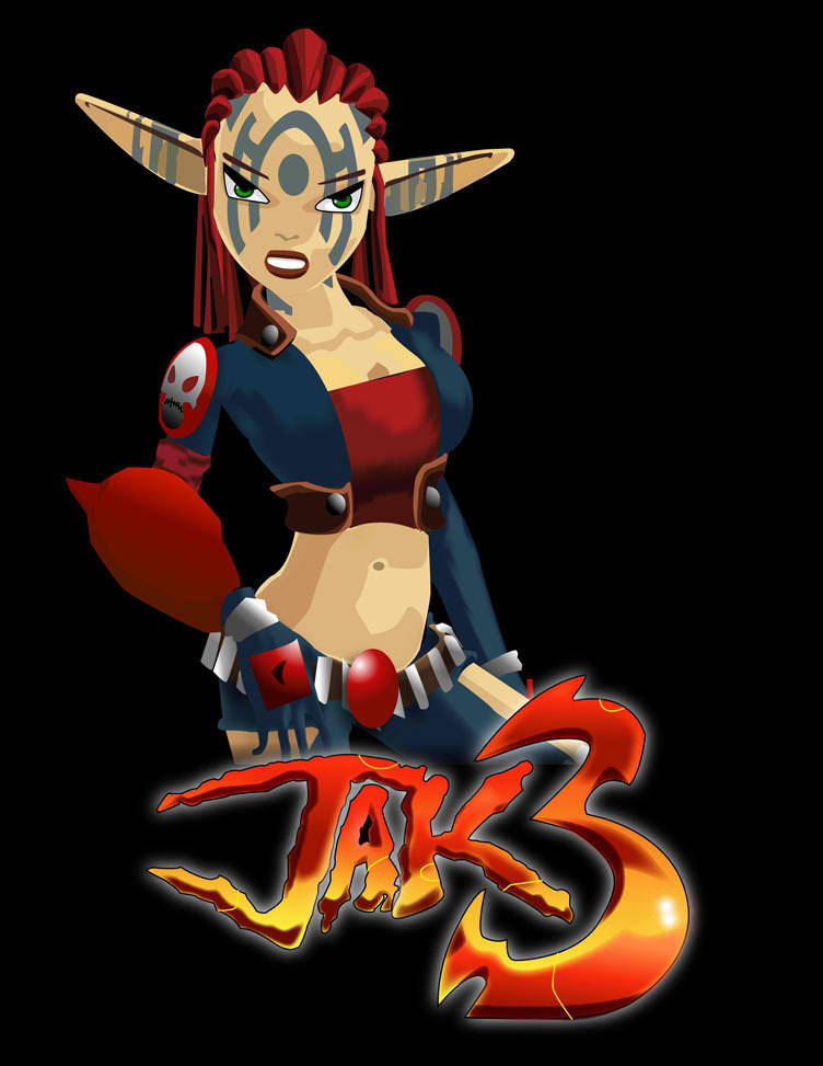 Jak 3 Ashelin Vector Art Wallpaper