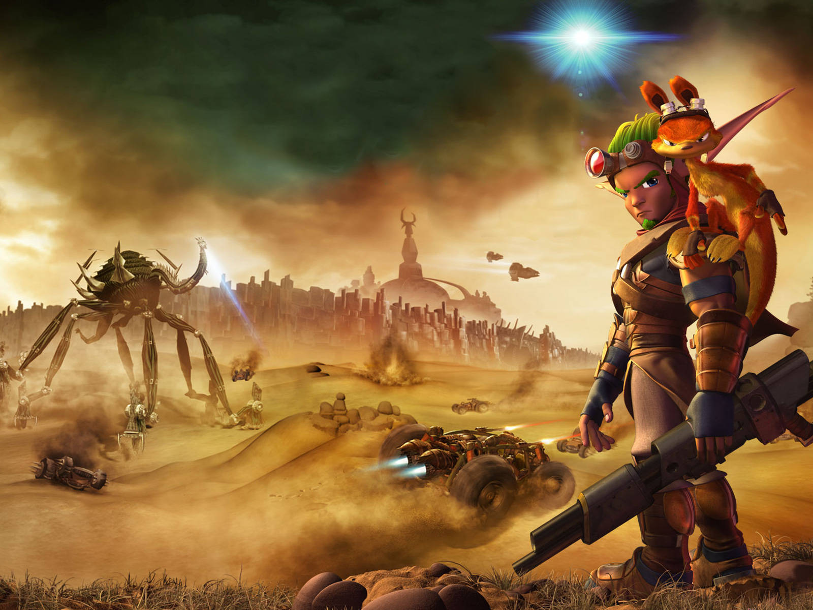 Jak 3 Jak In Desert City Wallpaper