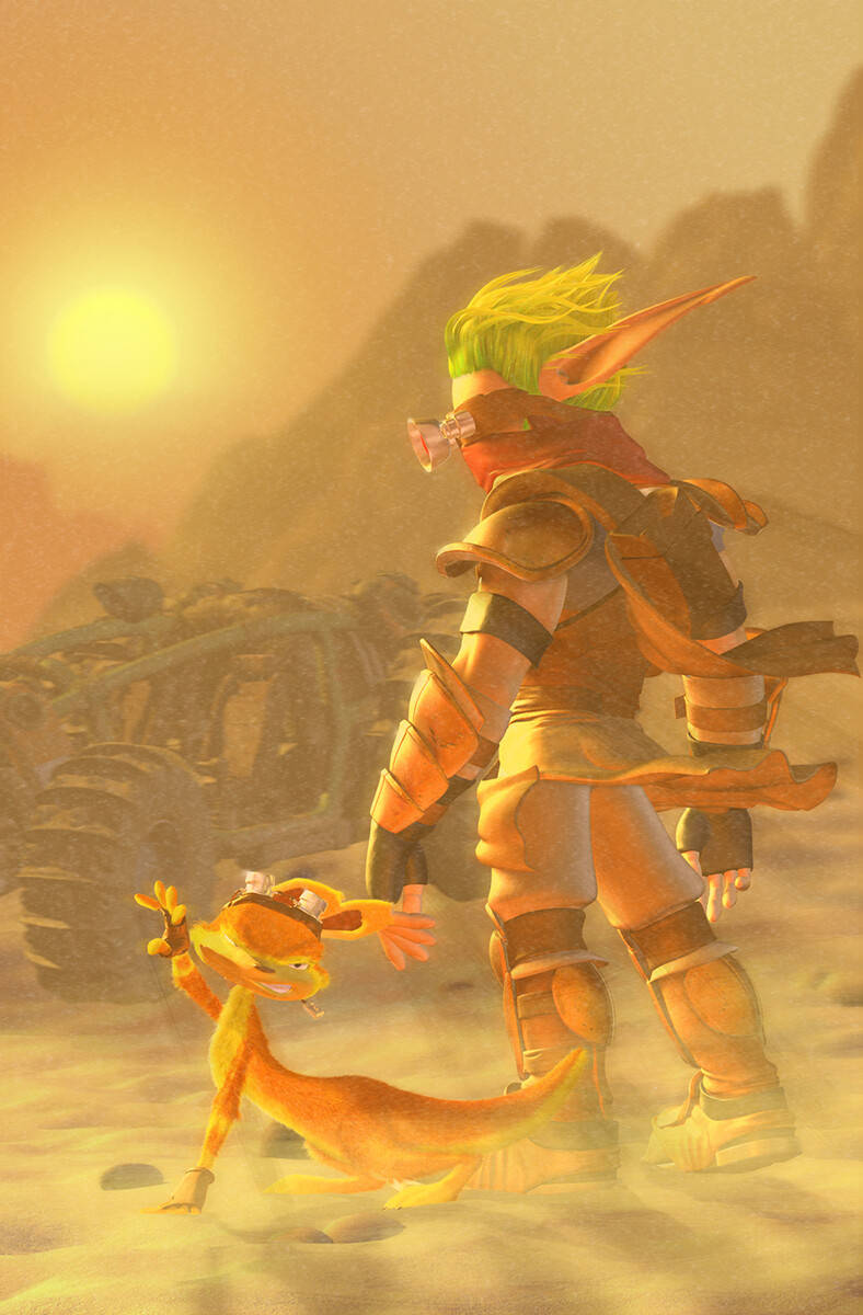 Jak 3 Sandstorm With Sun Wallpaper