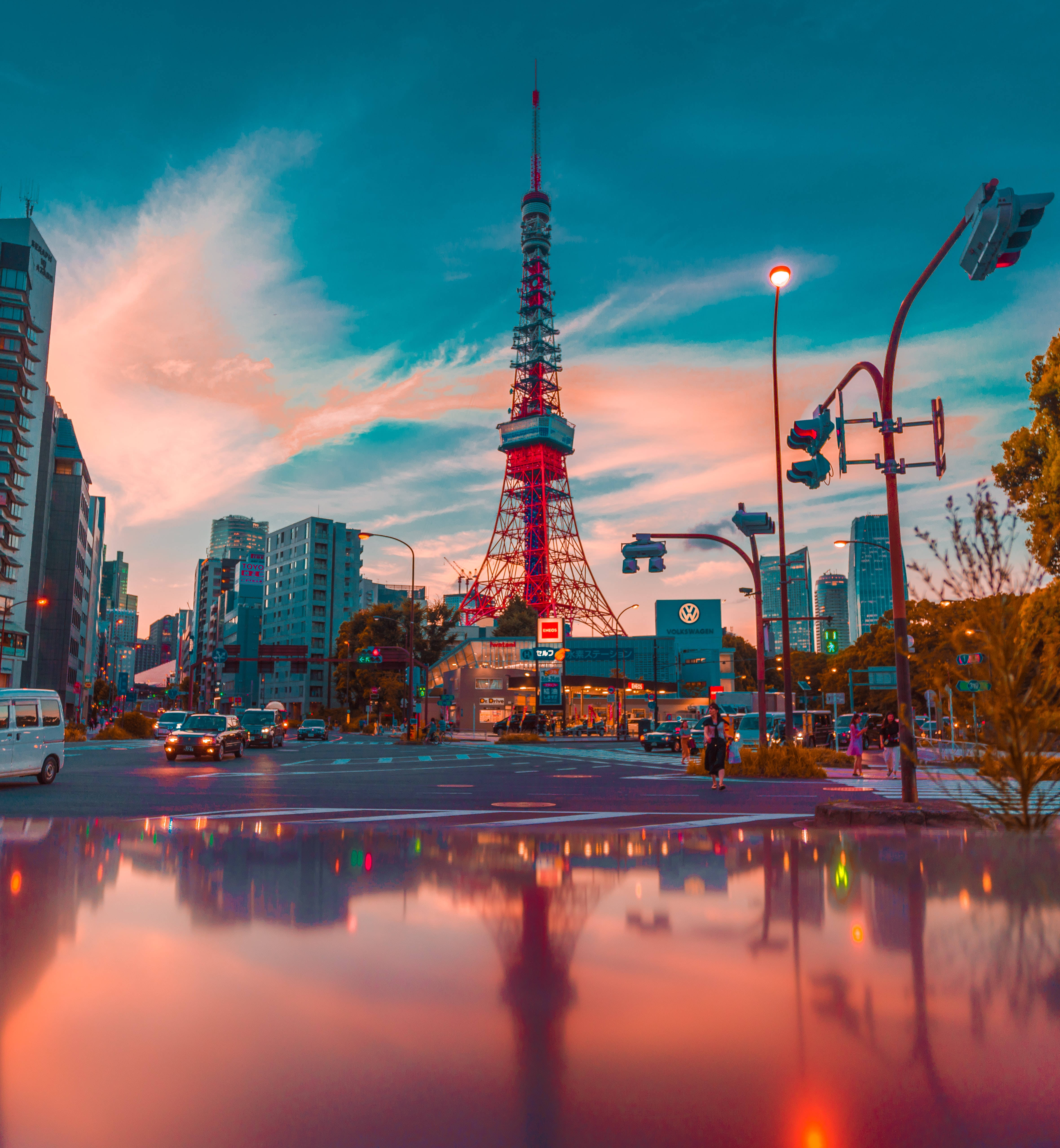 Japanese Hd Tokyo Tower Tourist Spot Wallpaper