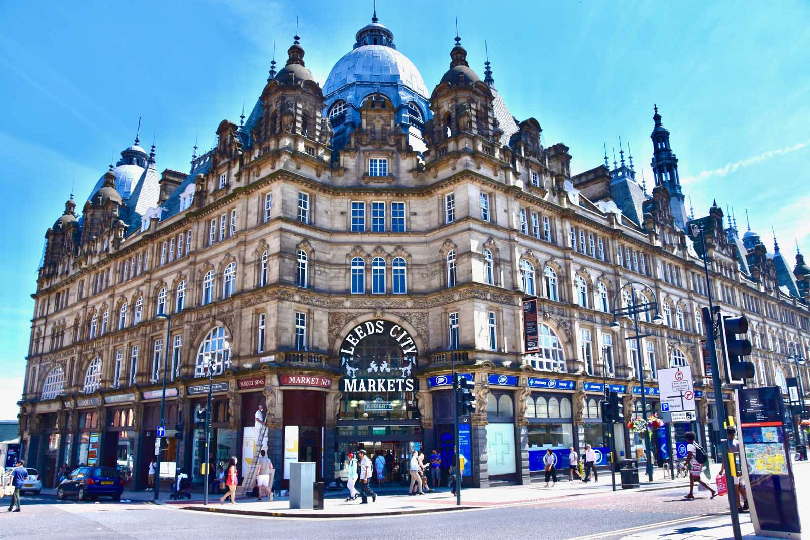 Leeds Kirkgate Market In Uk Wallpaper