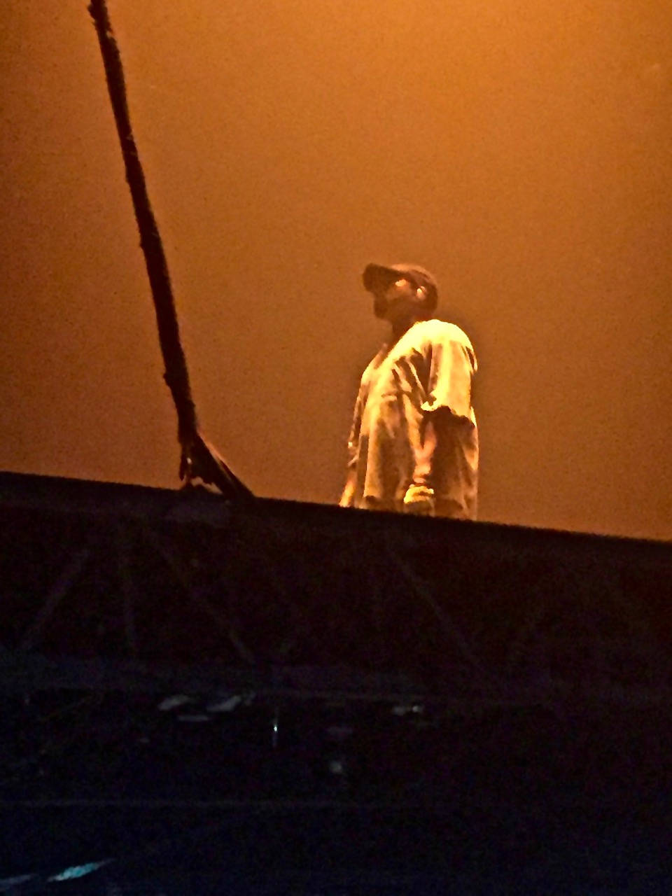 Looking Up At Kanye West Saint Pablo Wallpaper