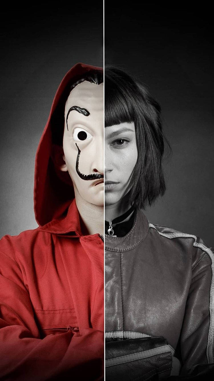 Money Heist Tokyo Half Portrait Wallpaper