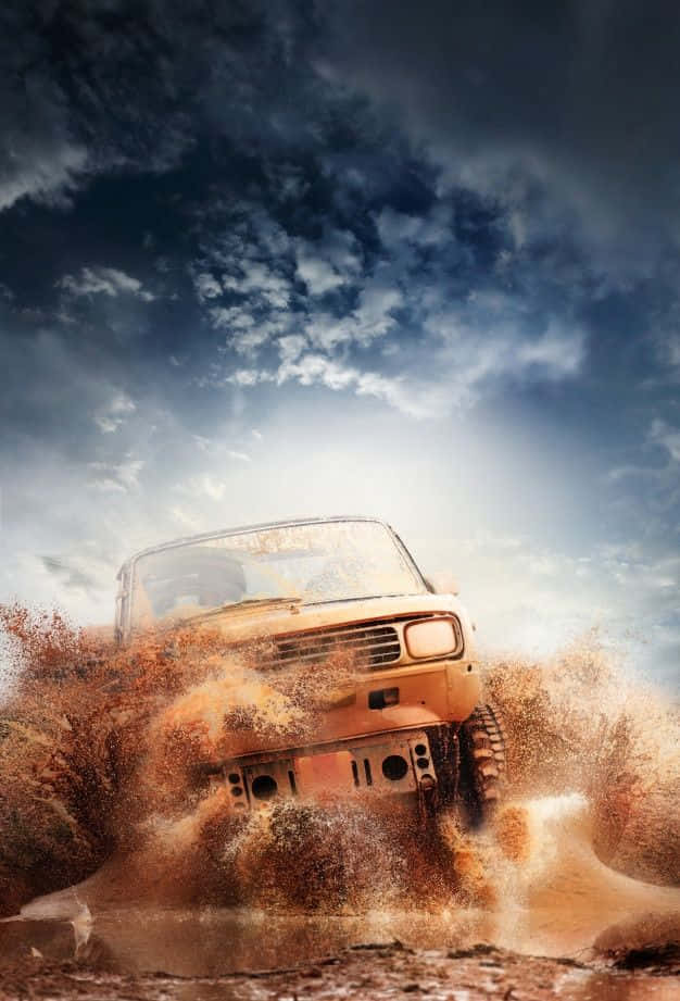 Monster Truck Mud Spill Off Road Wallpaper