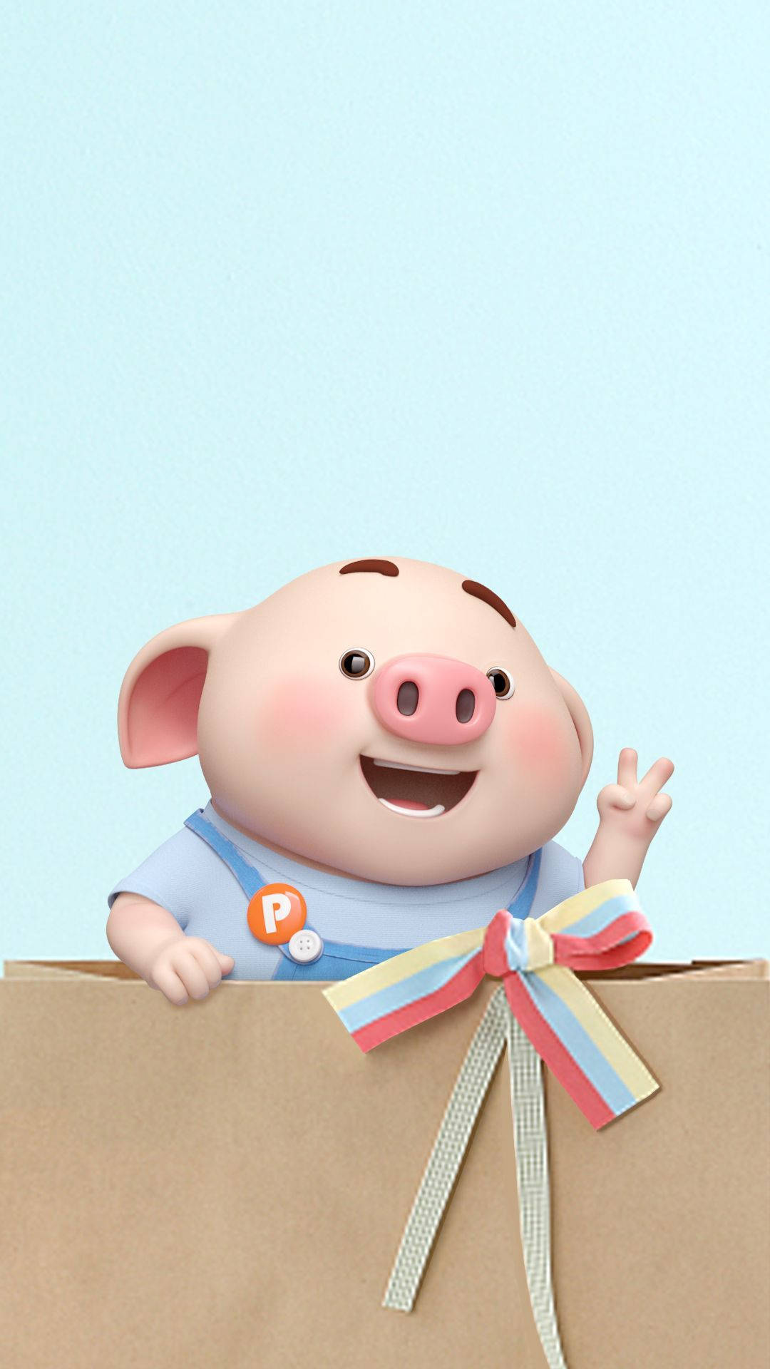 Mr Piggy Waving Wallpaper