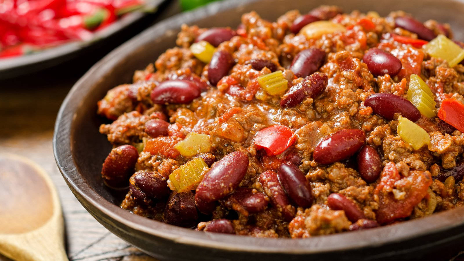 Sumptuous Bowl Of Chili Con Carne Wallpaper