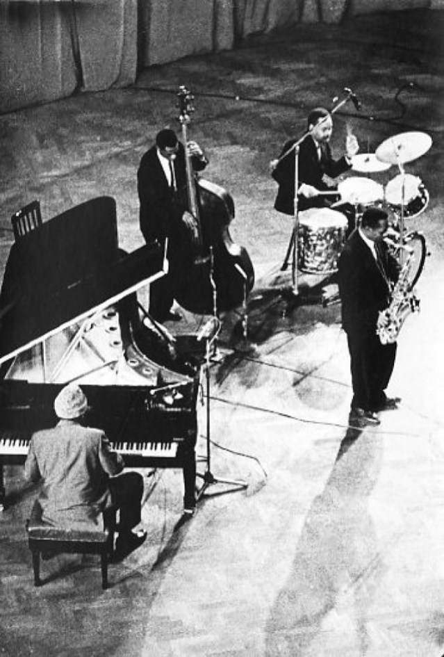 Thelonious Monk And Eddie Gomez Performing Wallpaper