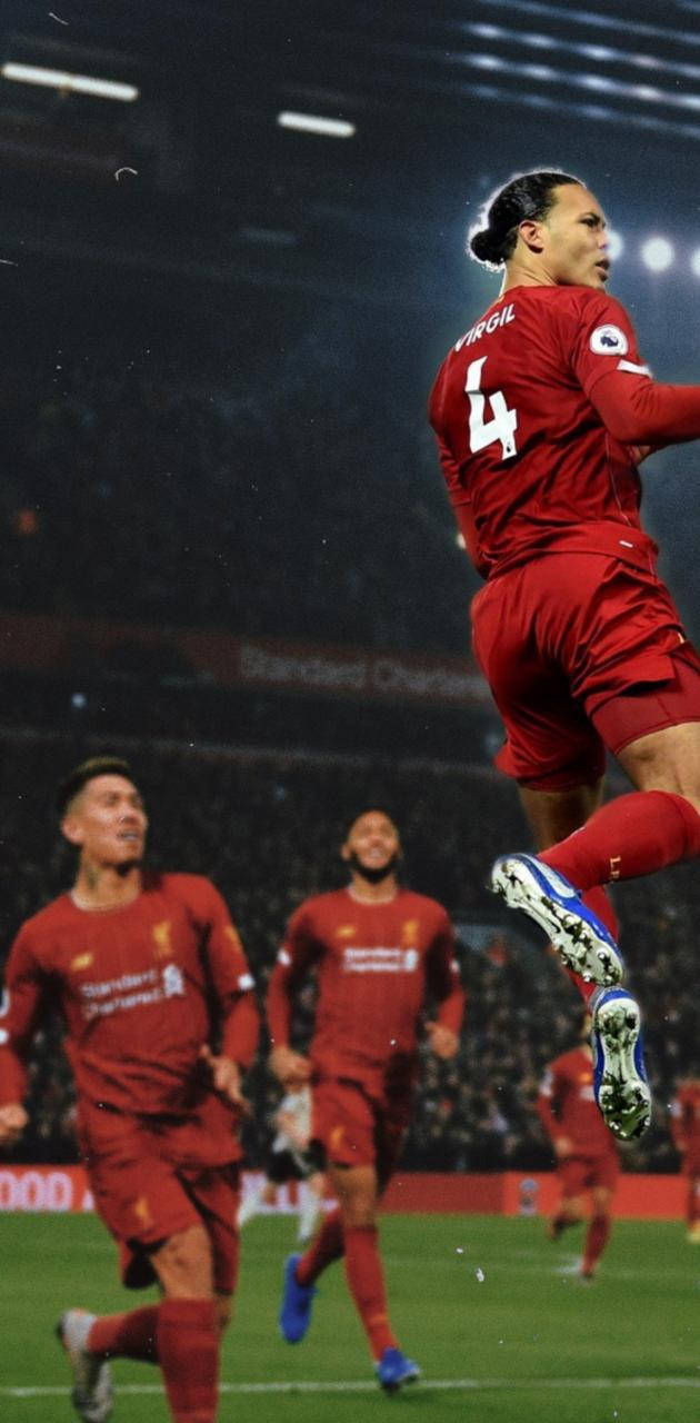 Virgil Van Dijk Off The Ground Wallpaper