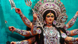 1920x1080 4k Durga Statue Wallpaper