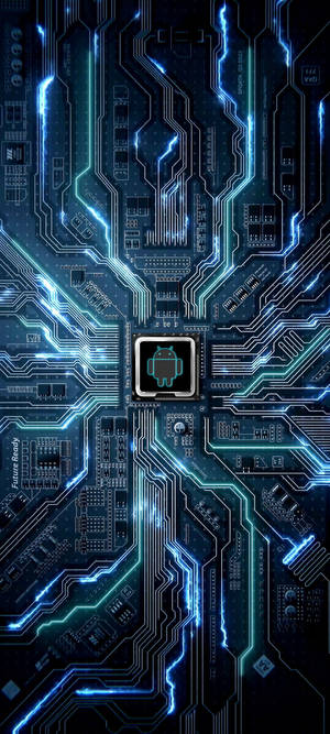 Android Circuit Art For Samsung S20 Fe Wallpaper