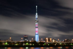 Asahi Beer Tower In Tokyo, Japan Wallpaper