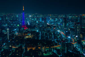 Beautifully Illuminated Tokyo Wallpaper