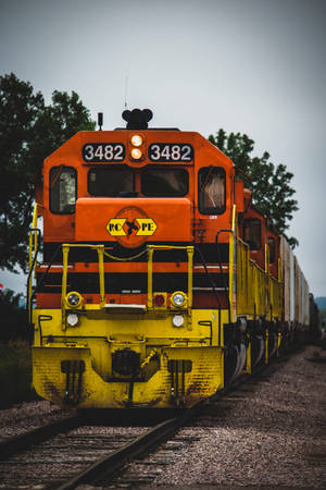 Choo Choo! Ride The Colorful Train Wallpaper