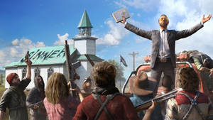 Far Cry Five Joseph Seed Preaching Wallpaper