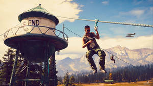 Far Cry Five Water Tower Zip Line Wallpaper