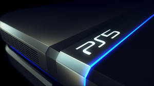 Glowing Ps5 Console Wallpaper