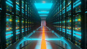 High-tech Data Storage Facility Wallpaper