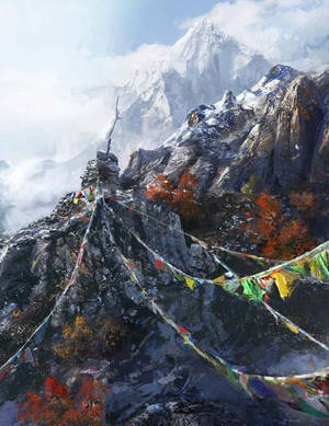 Kyrat's Praying Flags Far Cry 4 Hd Phone Wallpaper