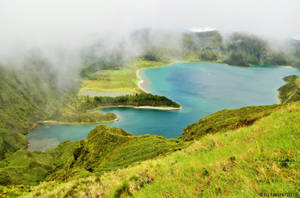 Lagoa Do Fogo Lake Portugal Wallpaper