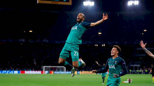 Lucas Moura Jumping In The Air Wallpaper